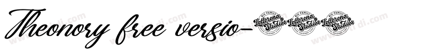 Theonory free versio字体转换 Theonory free versio字体转换